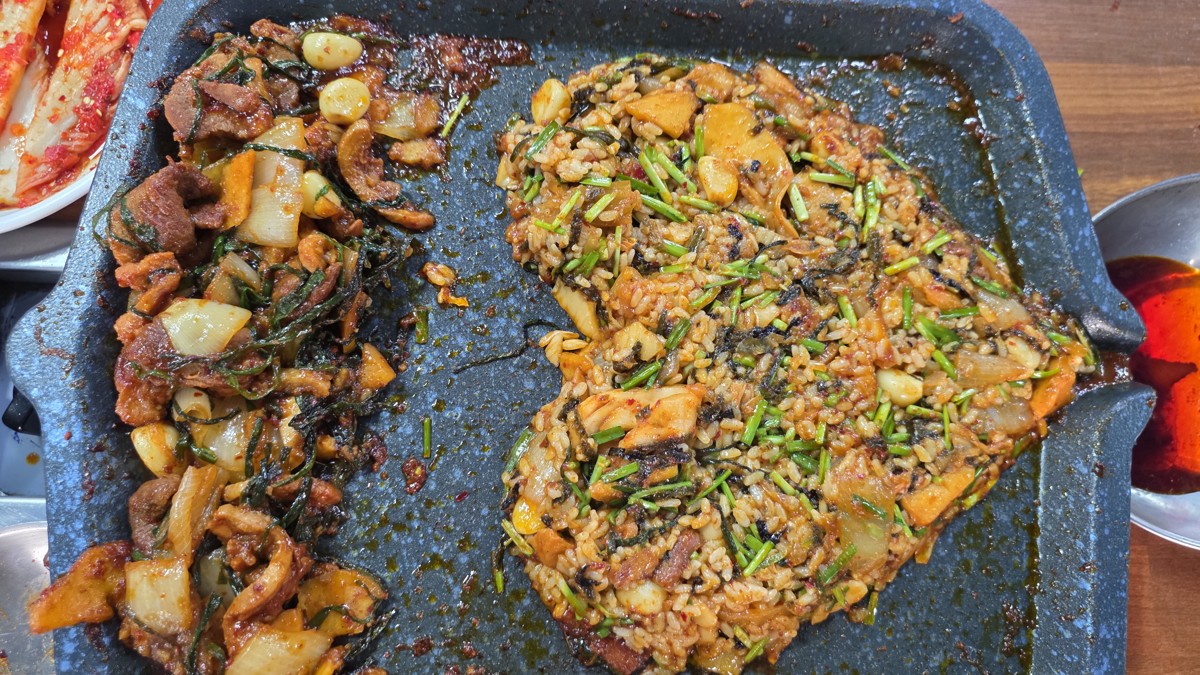 Fried rice to finish the meal